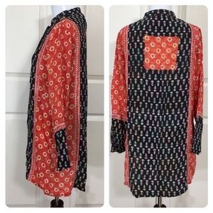 Tolani silk boho tunic top